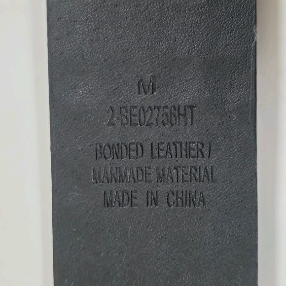 Studded Leather Belt Unisex Sz M Metal Buckle Studs Streetwear Indie Punk Rock - Picture 3 of 12